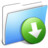 Aqua Smooth Folder DropBox Icon
